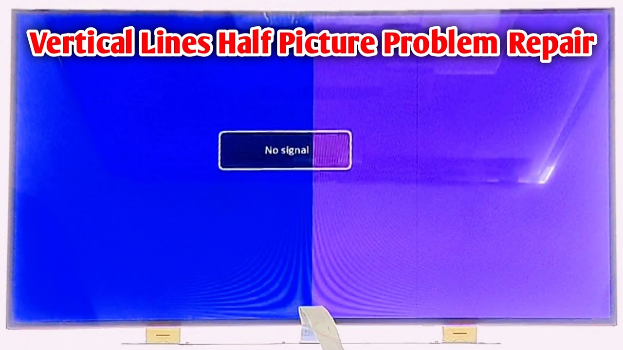 How To Repair Vertical Lines Half Picture Cof IC Problem LG LED TV Panel From Bonding Machine.