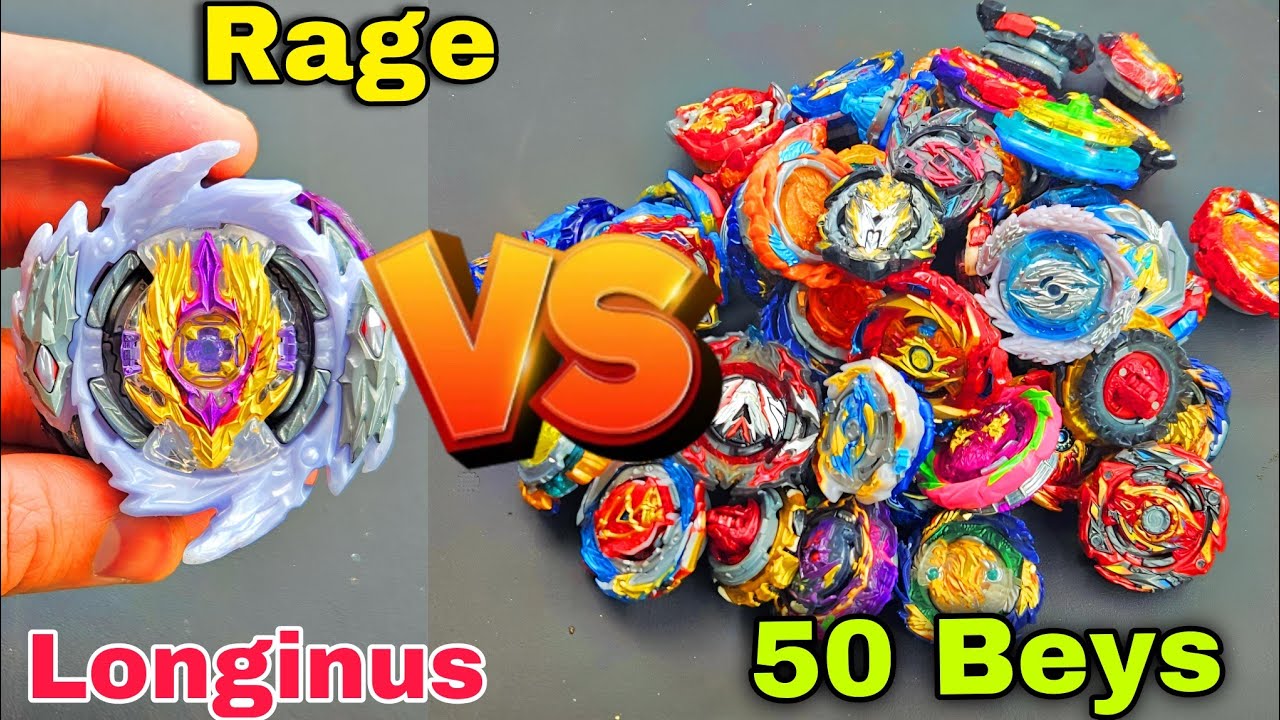 Rage Longinus Vs 50 Beyblade Burst Beys Battle | Can He Win All? | IB By Sunil