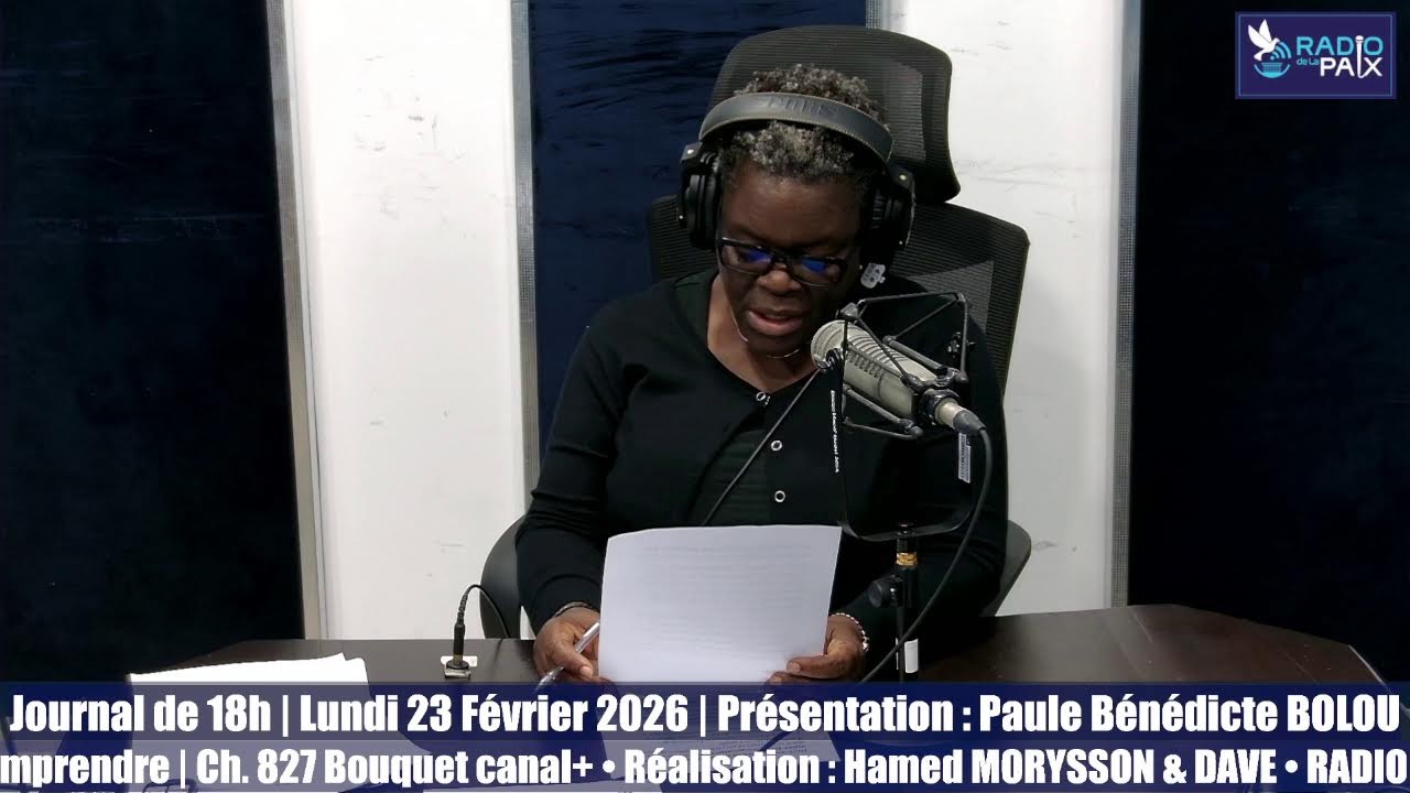 Journal de 18h | Lundi 23  Février 2026 | Paule Bénédicte BOLOU