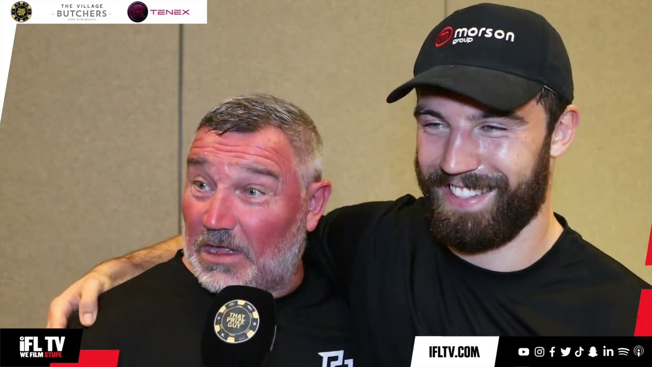 PAT BROWN REACTS TO SPECTACULAR KNOCKOUT WIN ON US DEBUT & DEMANDS DAD JOINS INTERVIEW W/SAM JONES