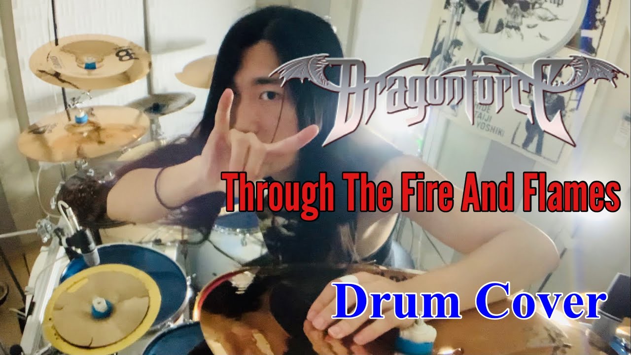 Through The Fire And Flames-DragonForce/drum cover by JADE