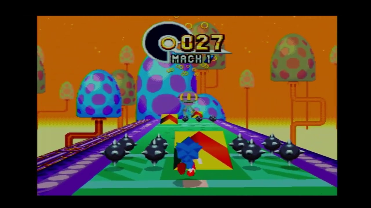 Dreamcast Sonic Mania - special stages in 480p (they're still slow)