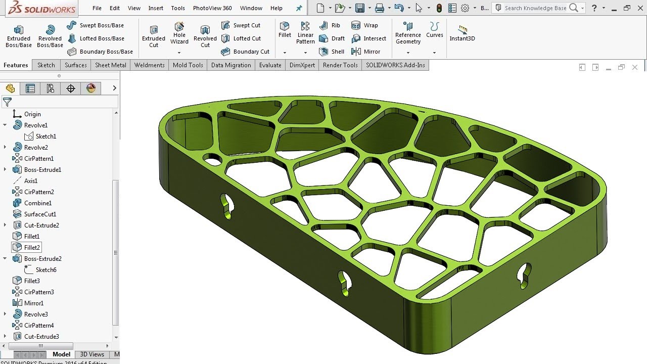 Soap Holder Voronoi - SolidWorks