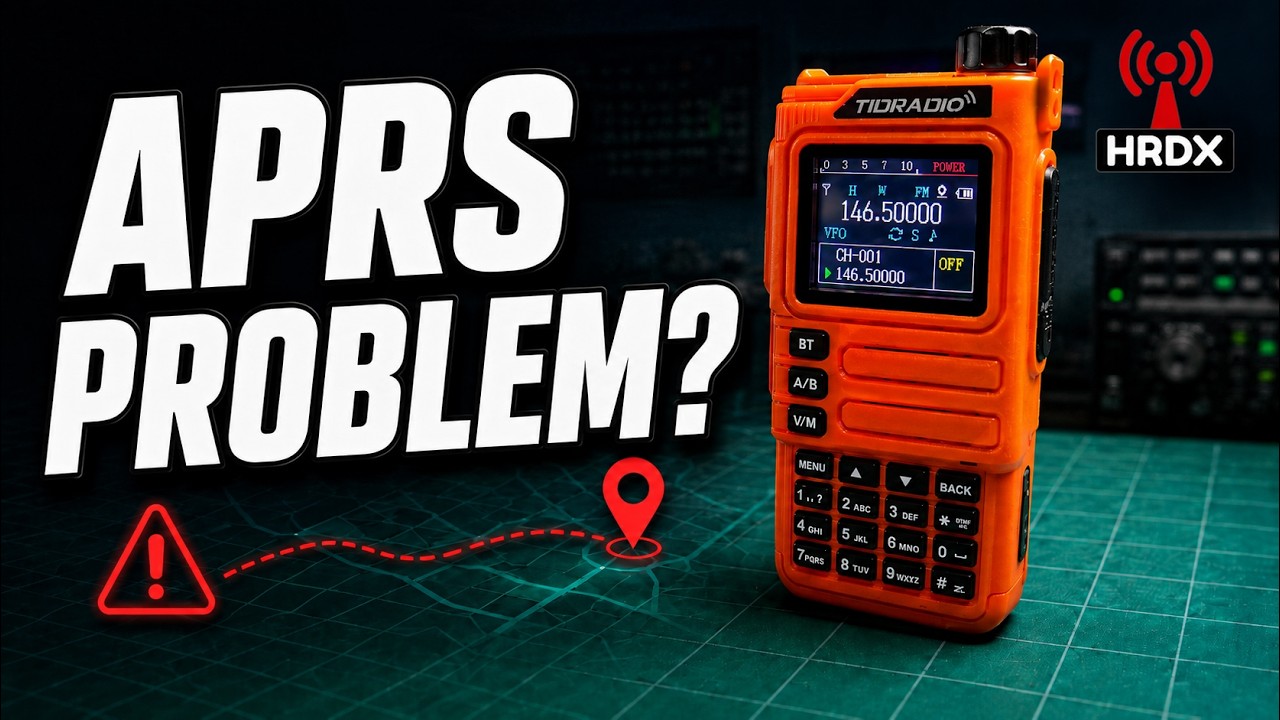 Funkcja APRS w radioodbiorniku TIDRadio TD-H9 ma jeden poważny problem