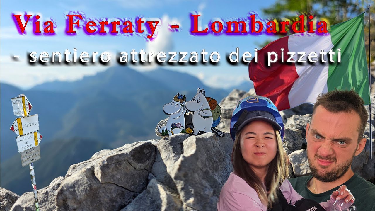 Via Ferrata sentiero attrezzato dei pizzetti - Como (Lombardia - Włochy)