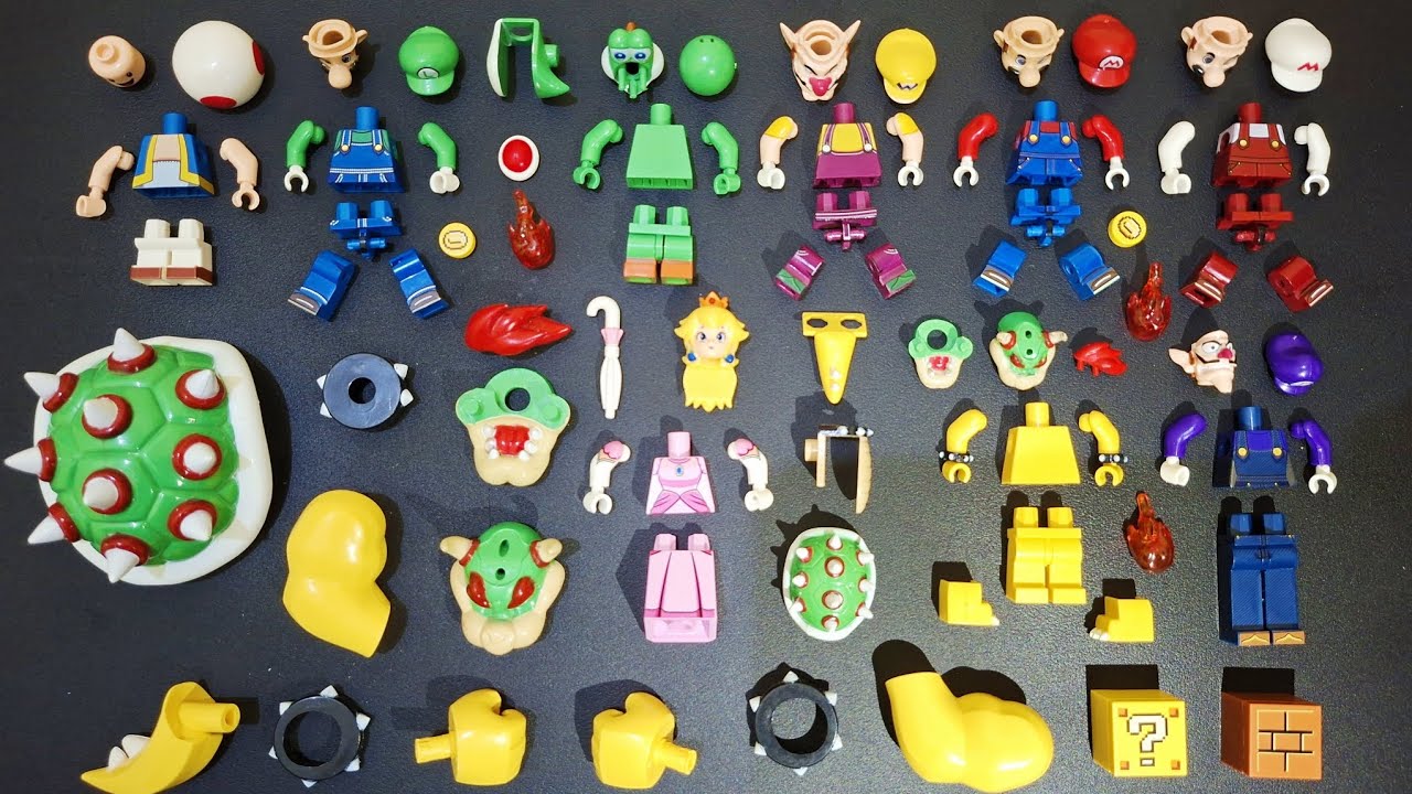 Building Lego super mario bross | Big Koopa | Luigi | unofficial minifigure lego