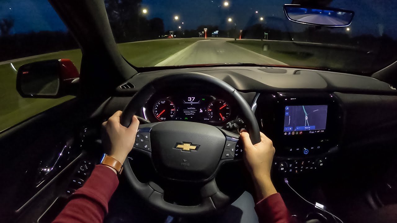2023 Chevrolet Traverse High Country - POV Night Drive (Binaural Audio)