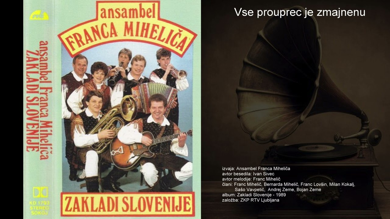 Vse prouprec je zmajnenu - Ansambel Franca Miheliča