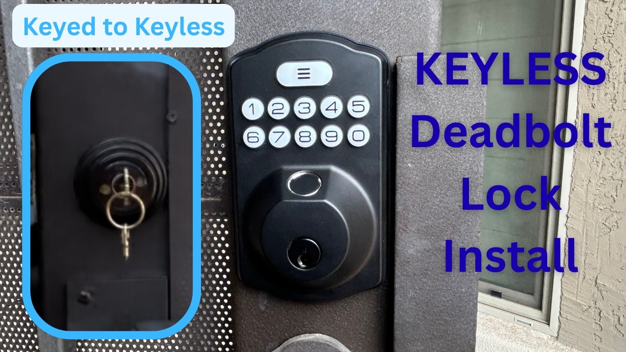 DIY Install Keyless Deadbolt Lock #diy #diyprojects #home #doorlock #keyless