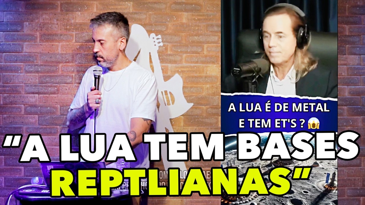 CONSPIRACIONISTA afirma: A LUA &Eacute; DE METAL! - Murilo Moraes no Show do React
