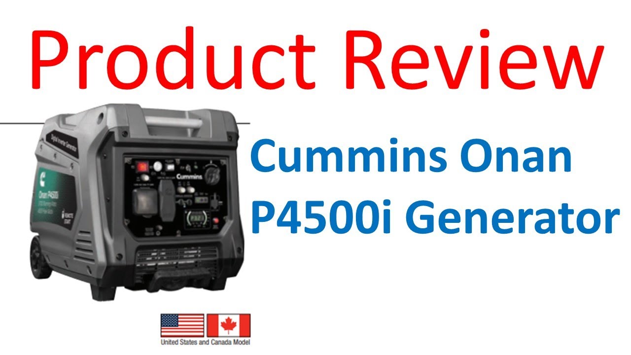 Product Review- Cummings Onan P4500i Generator