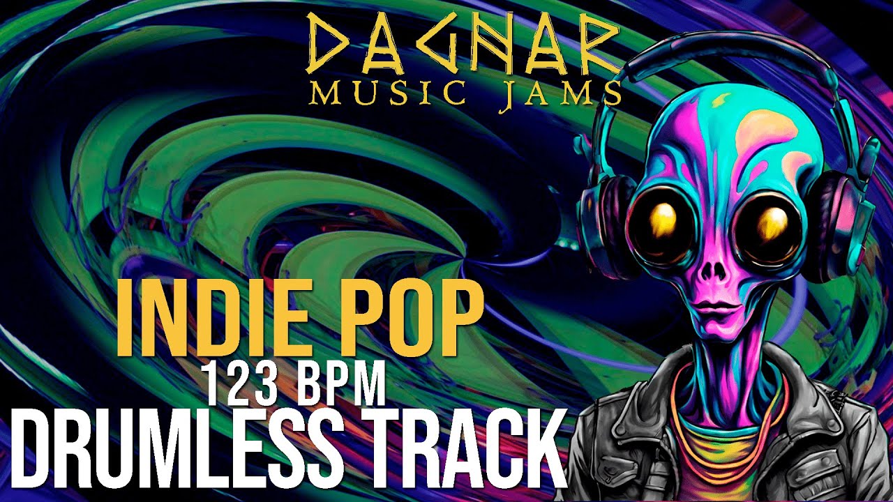 Indie Pop - Drumless Track | 123 BPM | No Drums | Backing Track Jam For Drummers