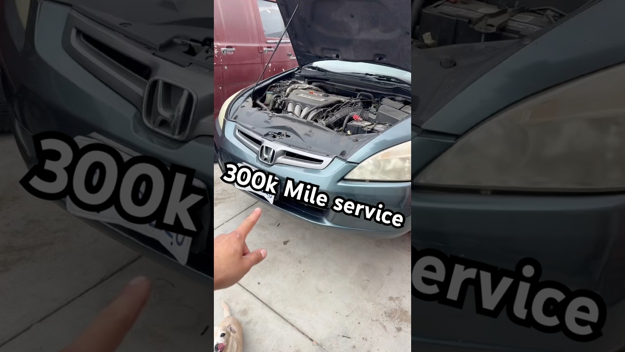 Honda with 300,000 miles gets maintenance done! #automechanic #automobile #honda