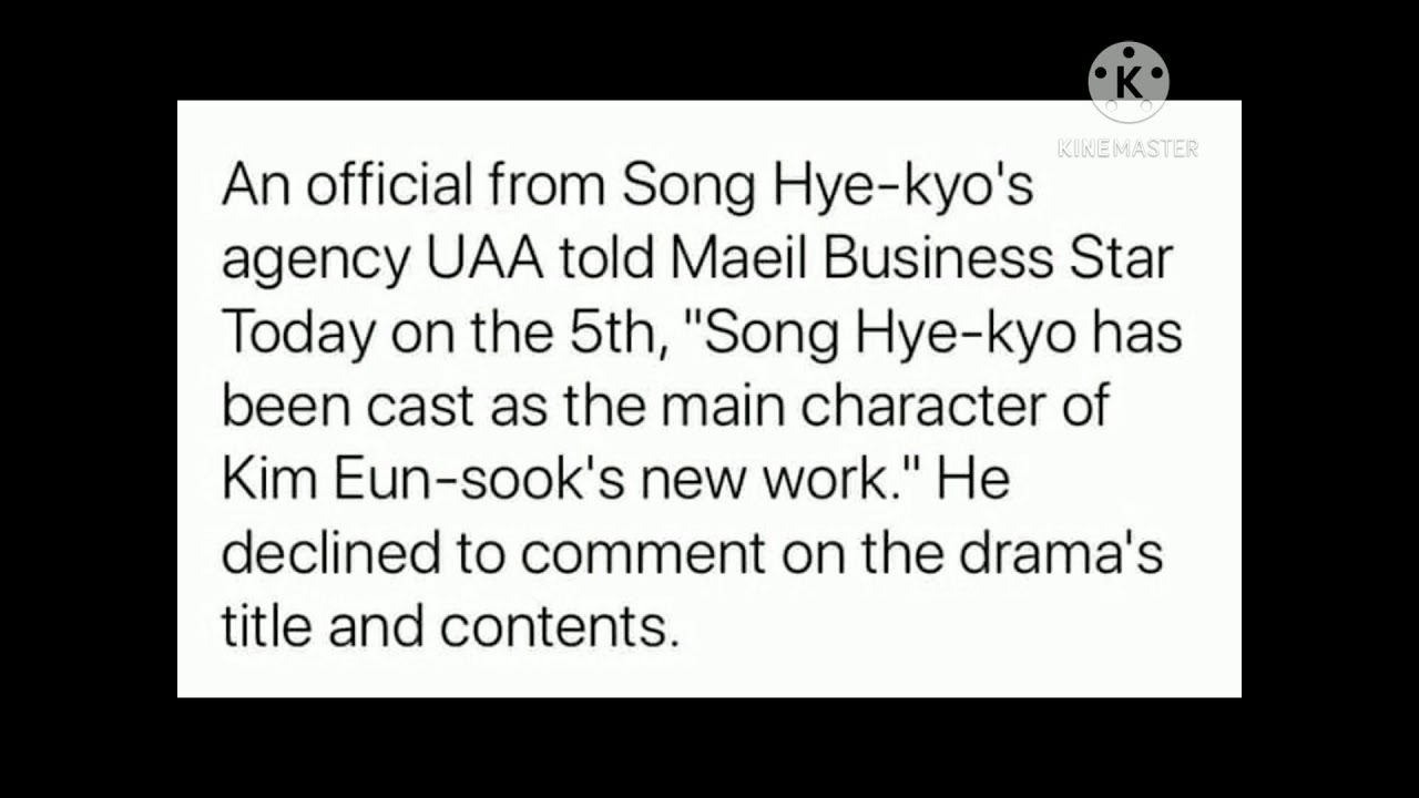 Song Hye Kyo works again with Kim Eun Sook Descendants of the Sun writer | The Glory