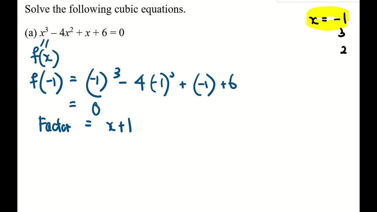 Cubic Equation 1