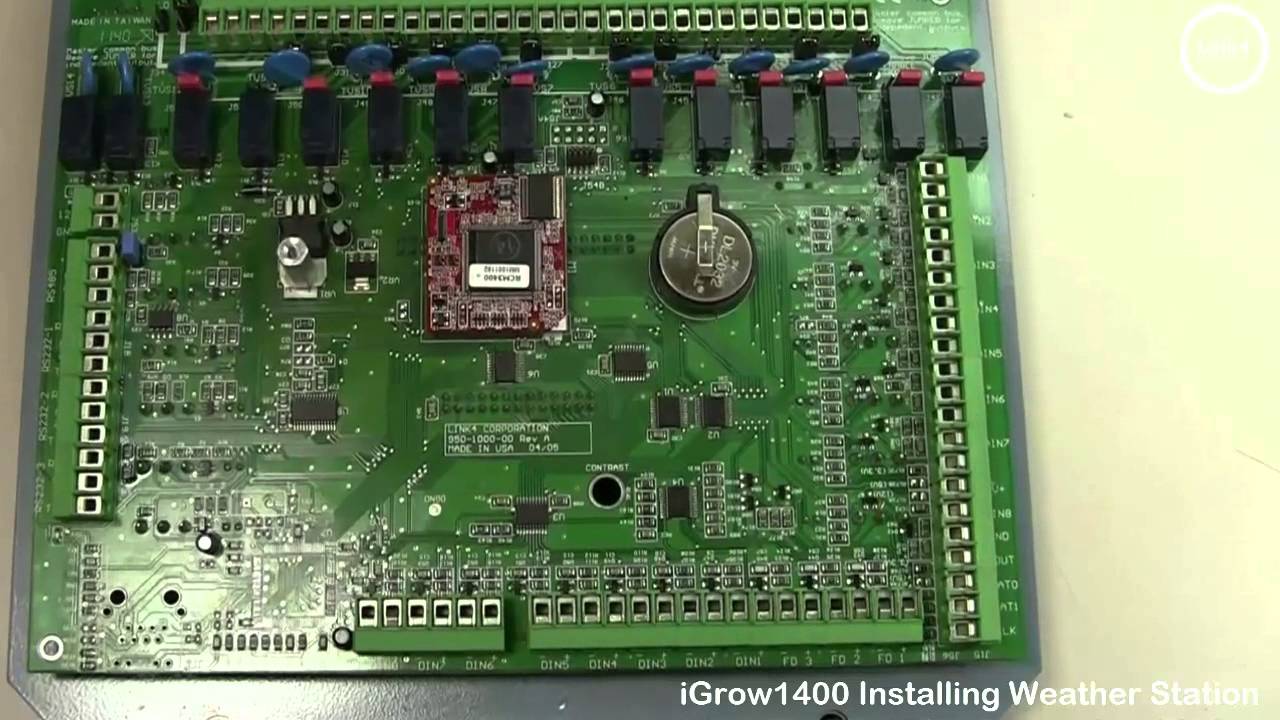 iGrow1400 Installing the Weather Station