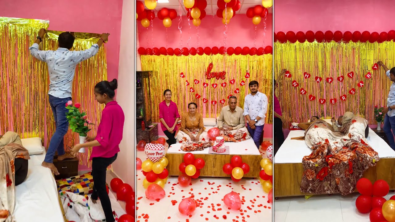 Surprise ANNIVERSARY DECORATION FOR MOM & DAD || Surprise Party Ideas