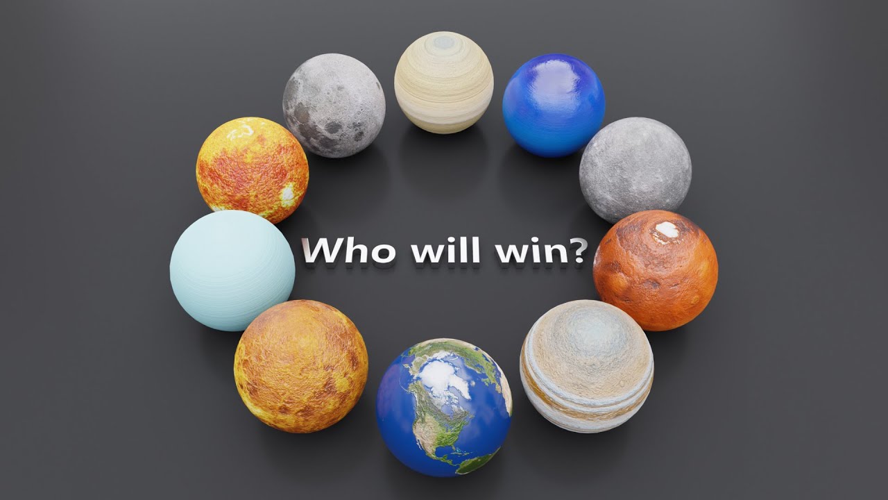 Planets Marble Race Animation V03