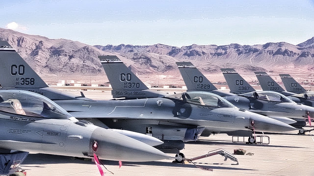 Fighter Jet Operations At Nellis Red Flag 17-2