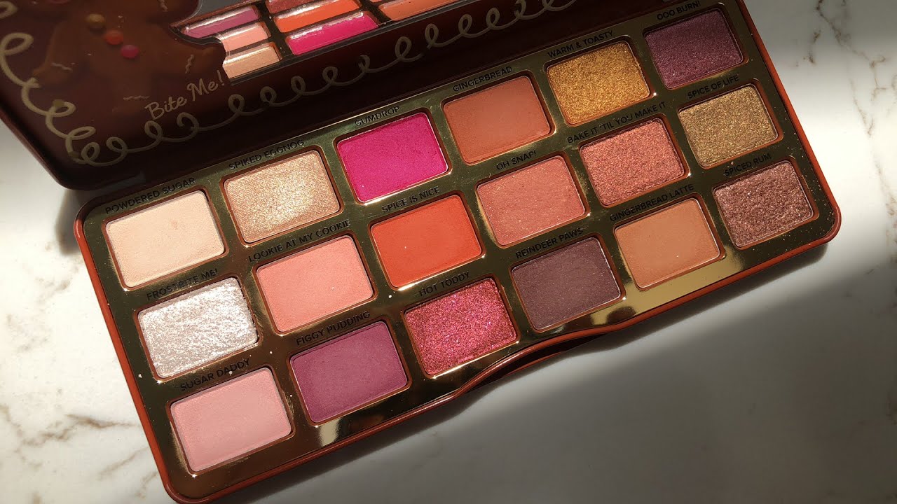 Too Faced Gingerbread Spice Palette-SWATCHES ❄️✨❤️🧡