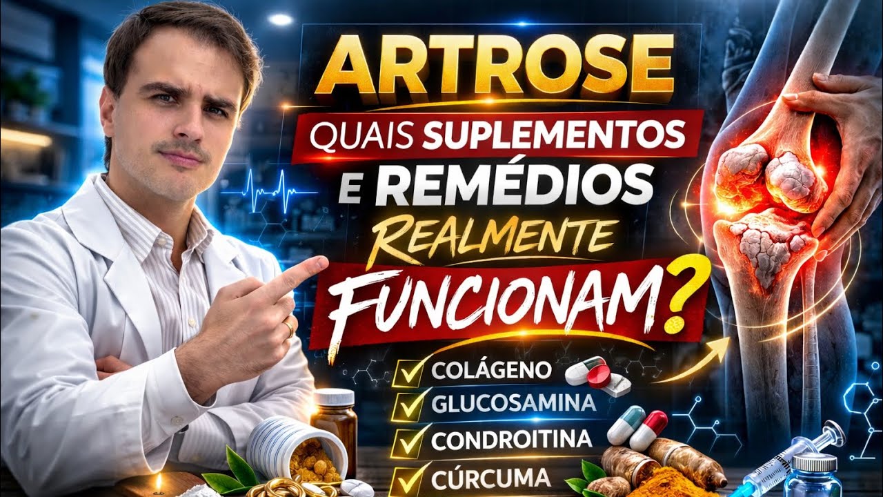Artrose: Quais Suplementos e Remédios Realmente Funcionam? (Baseado em Evidência Científica)