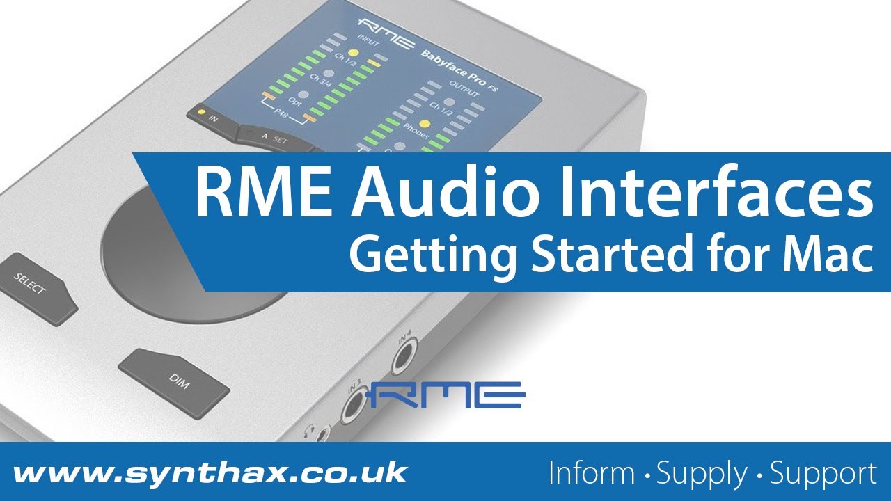 Аудиоинтерфейсы RME — начало работы на Mac