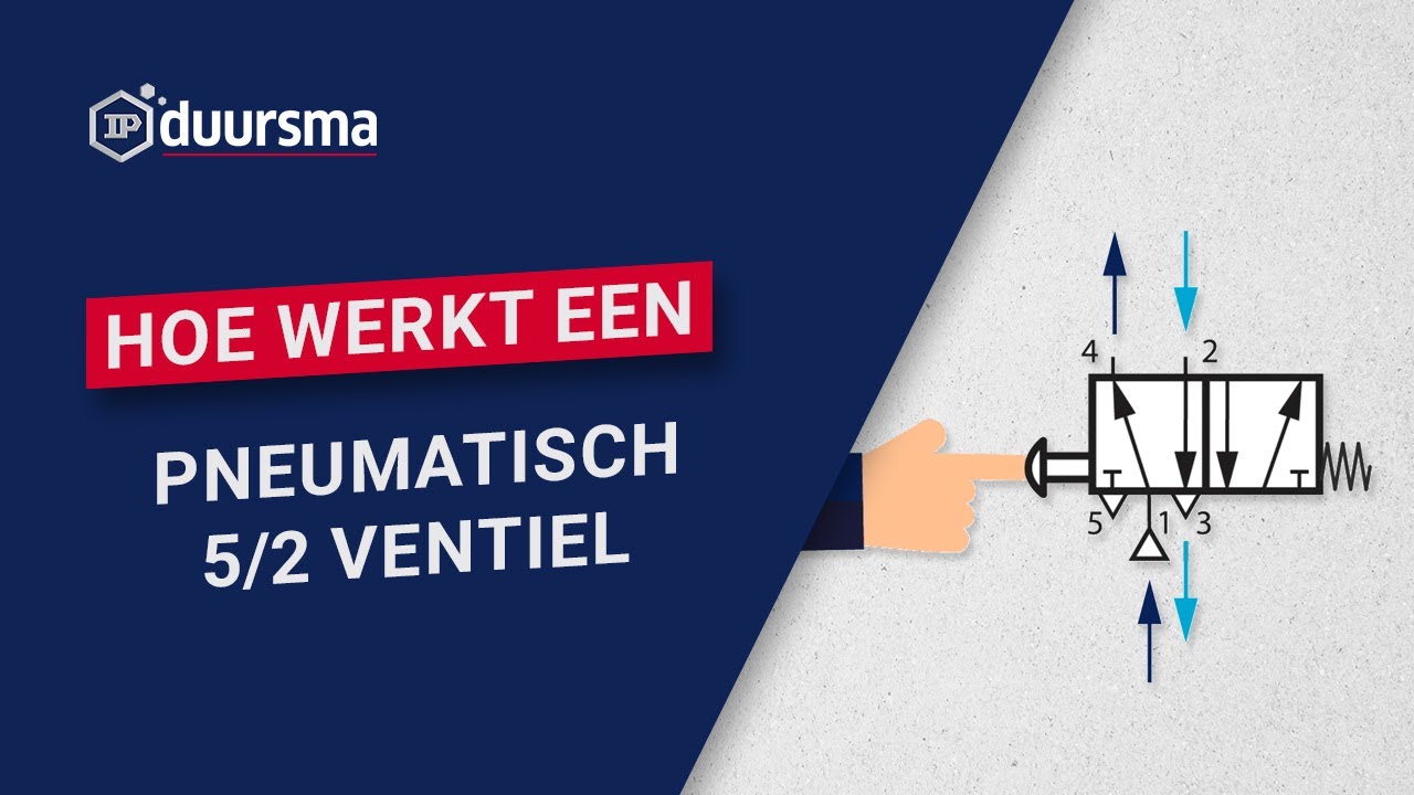 IP Duursma: pneumatiek, hoe werkt een 5/2 ventiel?