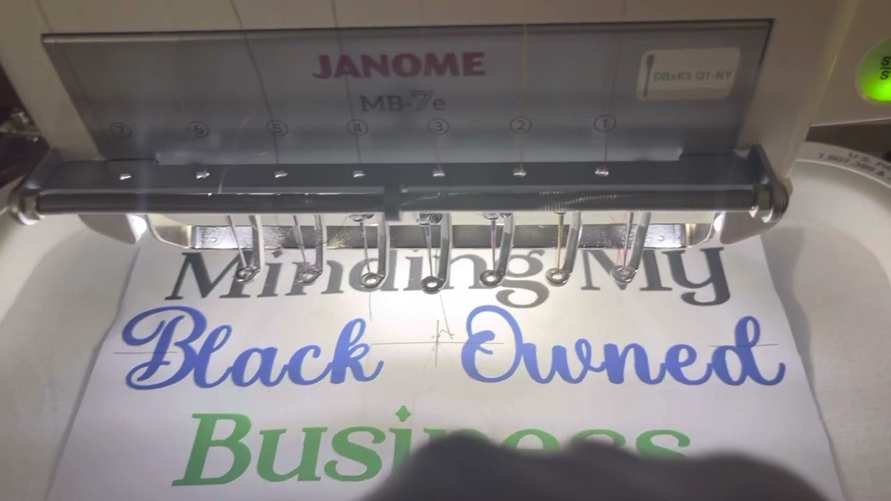 Tracing and centering design on your Janome MB7