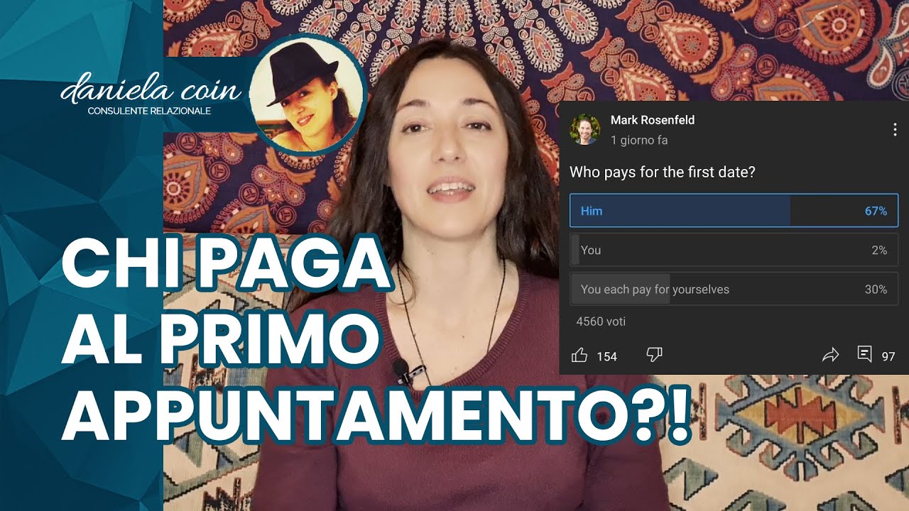 CHI PAGA AL PRIMO APPUNTAMENTO? GUIDA PRATICA SU COSA -E COME- PENSANO LE DONNE IN MERITO.