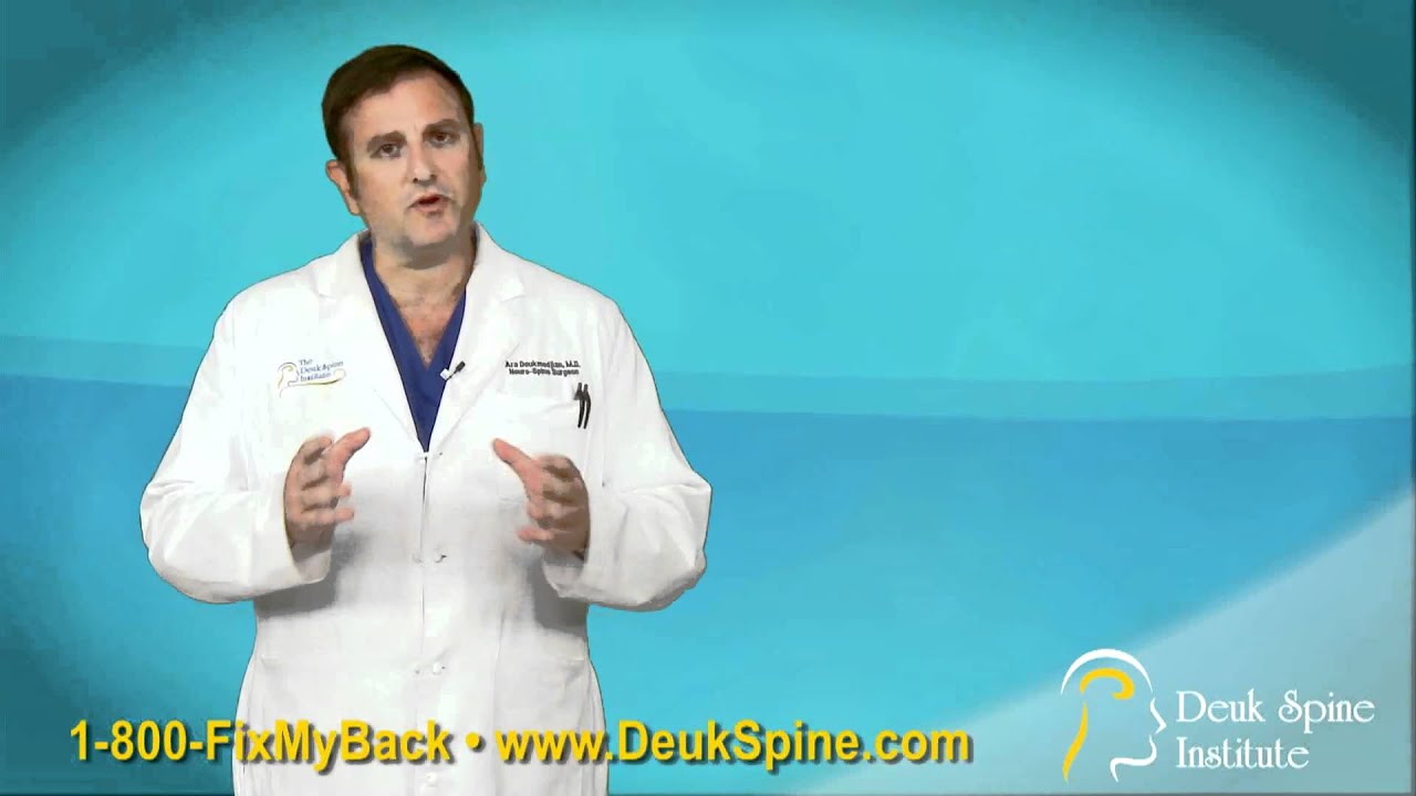 On the job injury to an employee,  Get back to work faster with laser spine surgery.