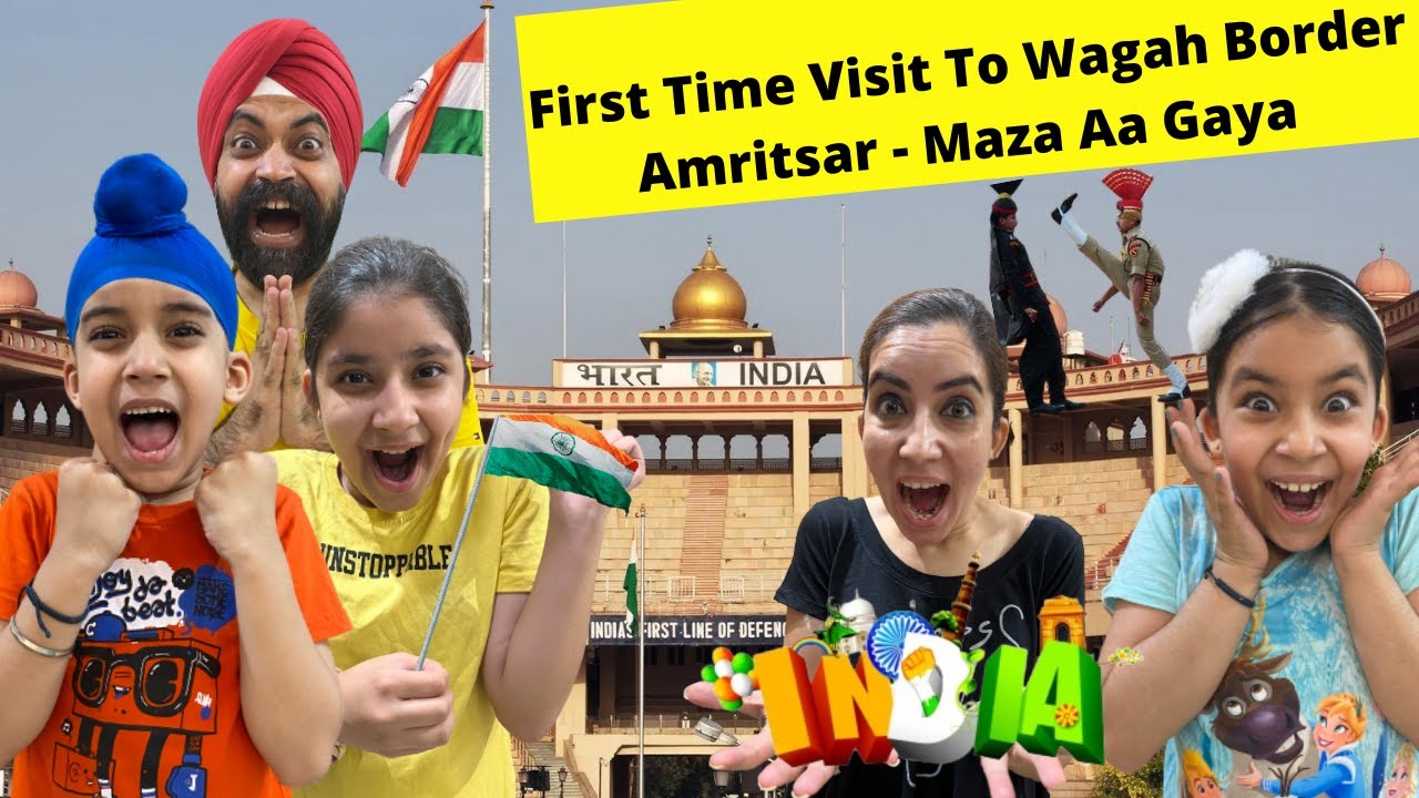 First Time Visit To Wagah Border Amritsar - Maza Aa Gaya | RS 1313 VLOGS | Ramneek Singh 1313
