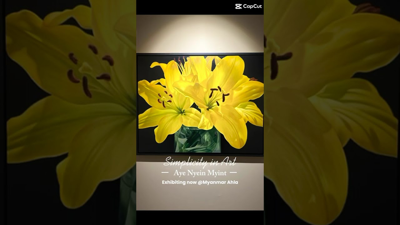 Simplicity in Art : Aye Nyein Myint #art #painting #artgallery