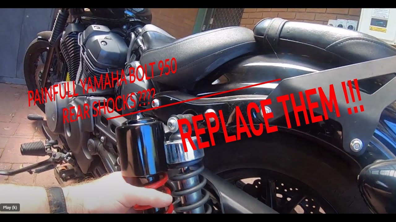 YAMAHA BOLT REAR OEM SHOCKERS NEED CHANGED
