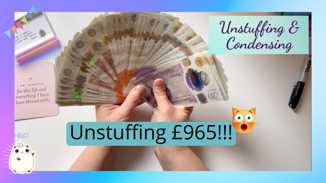 Unstuffing £965!!! | UK Cash Stuffing | Budgeting | Debt Journey