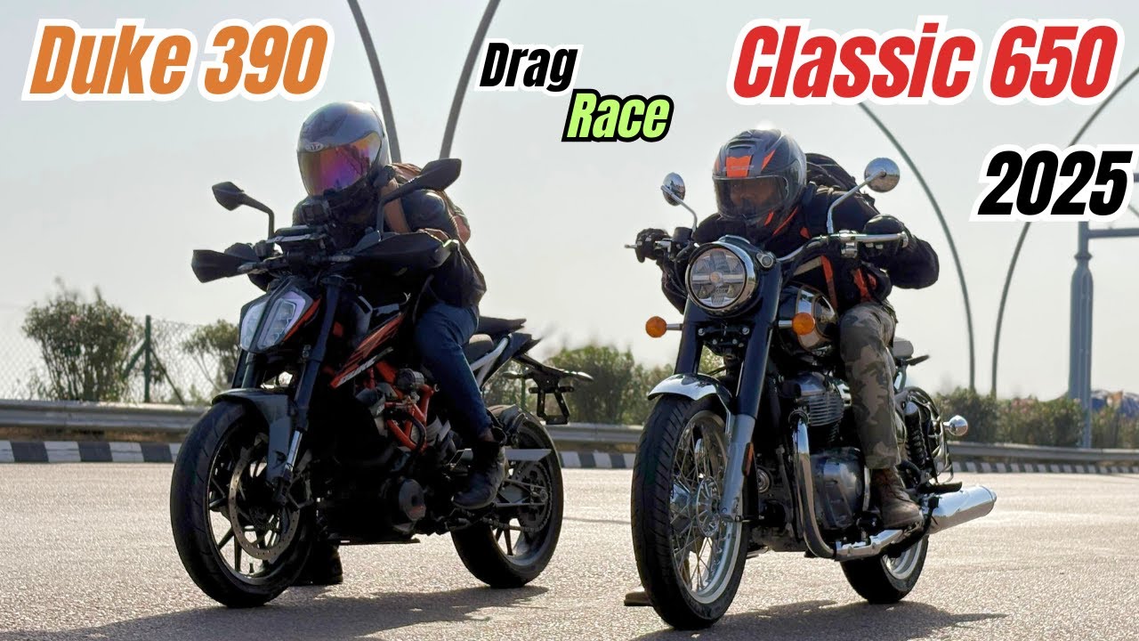 Royal Enfield Classic 650 vs Duke 390 Performance Test