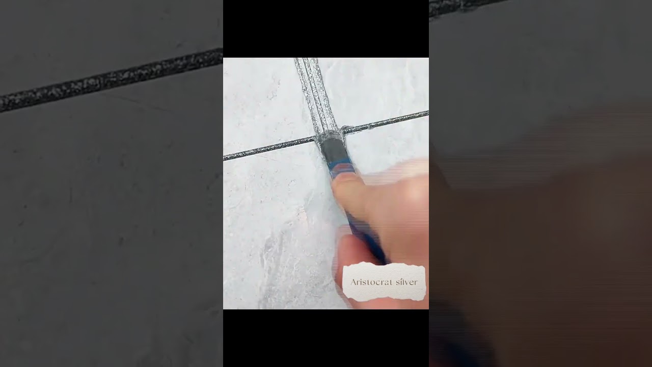 Glitter Tile Grout/Sealer - Perflex Epoxy Aristocrat Silver@MiaMaples