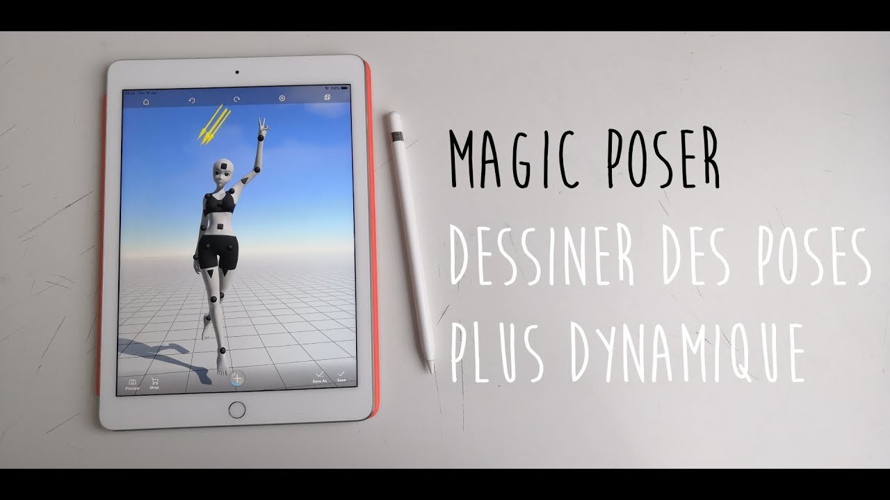 MagicPoser sur Ipad Pro || Dessiner des poses dynamiques