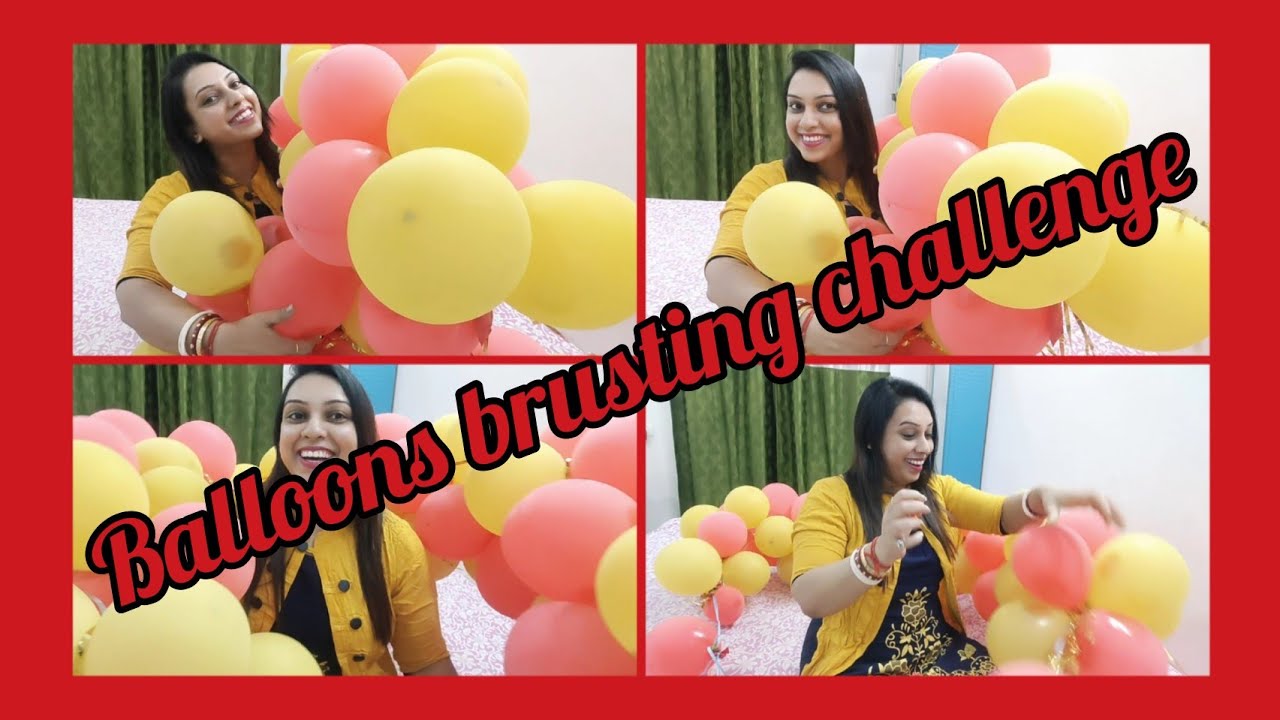 Balloons Brusting Challenge //Funny Video @SREESUPA parna's vlog