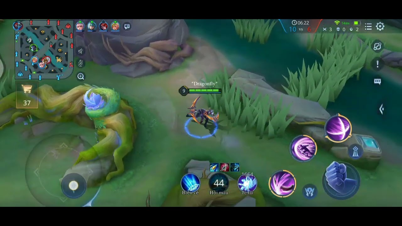 [ Dragon Nakroth ] Nakroth chiến binh hỏa ngục đối đầu team bạn 3 đỡ đòn