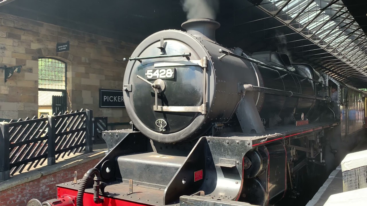 North Yorkshire Moors Railway LMS Black 5 5428 ERIC TREACY changing ends to go down to Grosmont2021