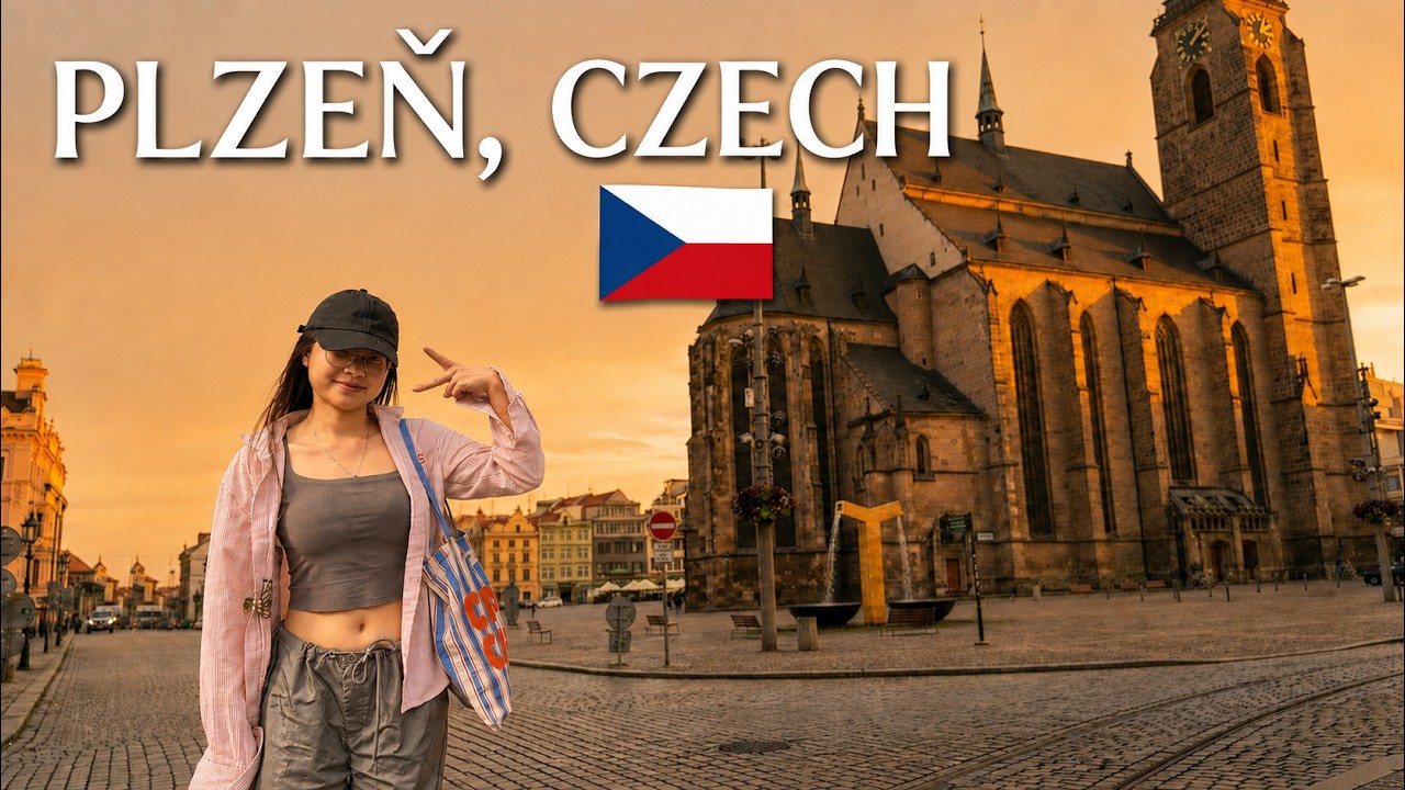 Afternoon walk in PILSEN (Plzeň), Czech | Top 5 Must-Do things | 2025 4K