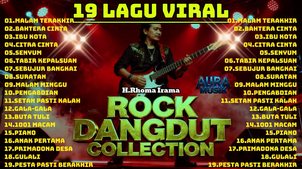 KOLEKSI 19 LAGU ROCK DANGDUT VIRAL H RHOMA IRAMA || COVER ROCK VERSION