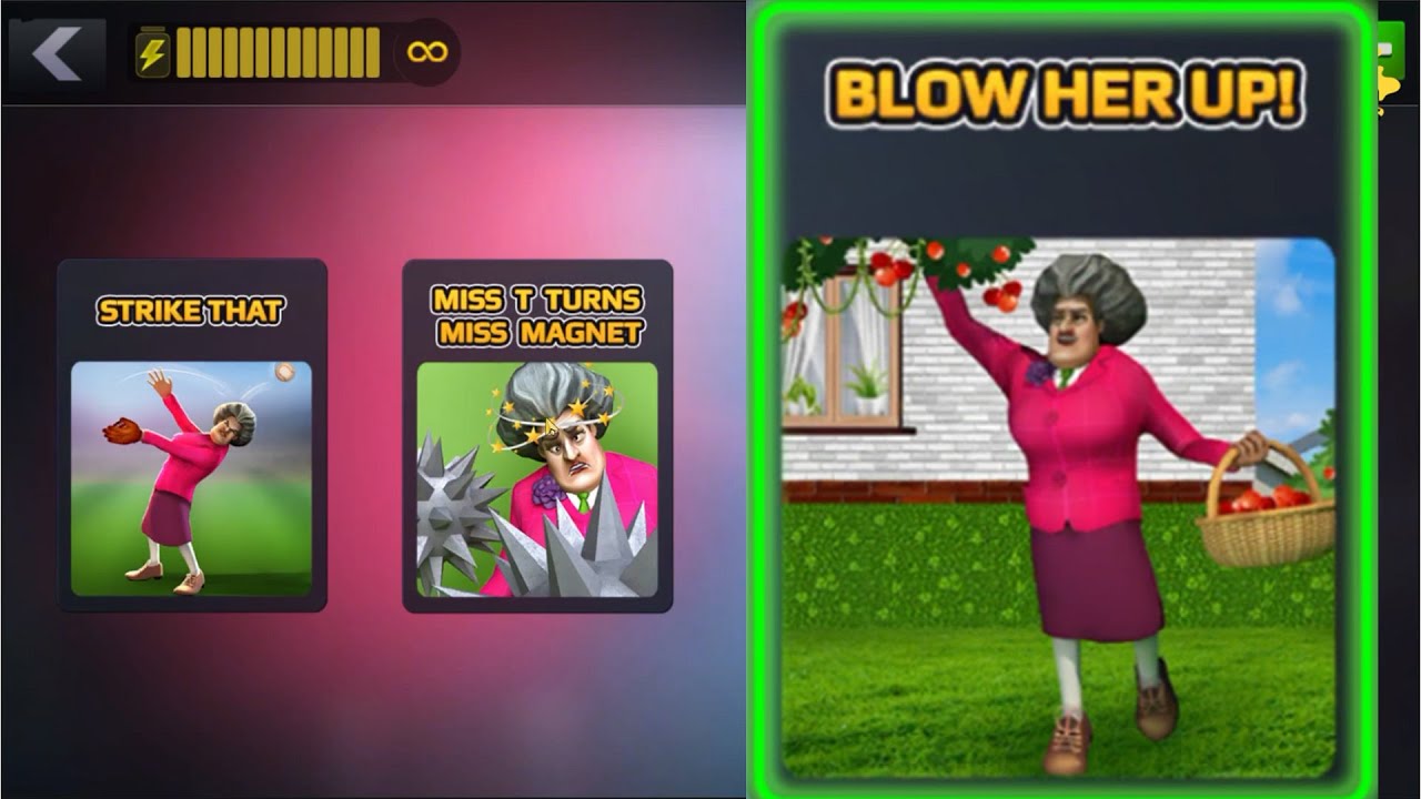 Scary Teacher 3D Blow Her Up Level. Let's Blow Miss T Up By Replacing The Cherries With Bombs😁😎🤣