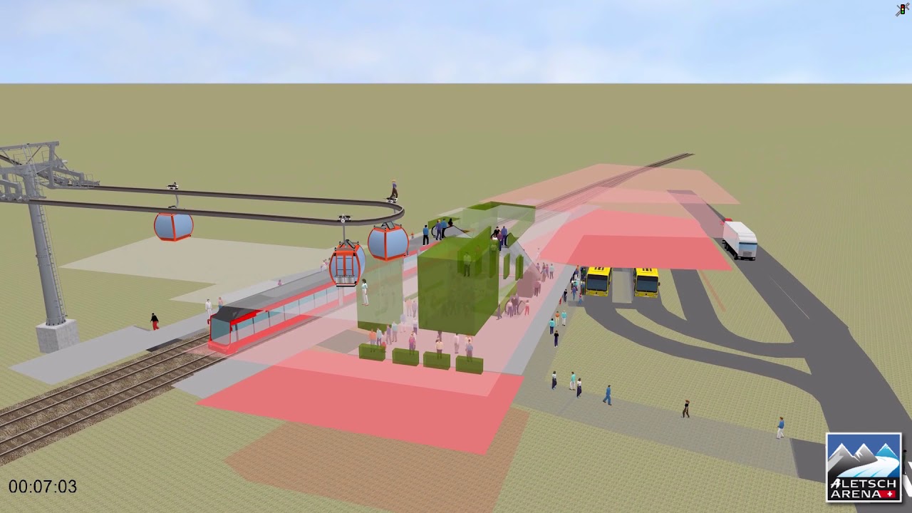 Aletsch Arena - Animation &Ouml;V-Hub Fiesch