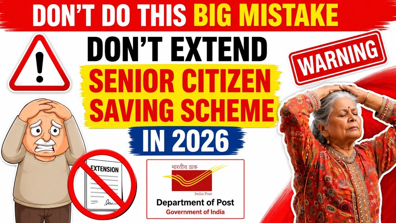 Dont Extend Senior Citizen Saving Scheme in 2026 | Post Office SCSS