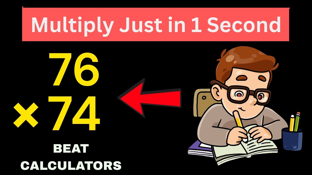 Multiply Numbers in 1 Second &ndash; Faster Than a Calculator! (Mental Maths Trick)