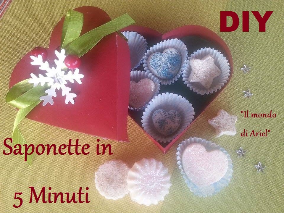 DIY SAPONETTE IN 5 MINUTI,IDEA REGALO FAI DA TE,BIG SHOT