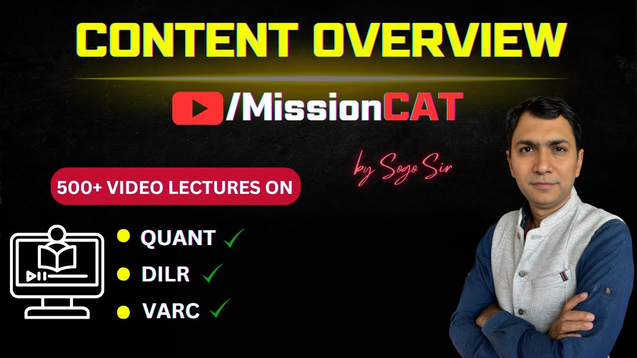 Mission CAT By SoGo Sir I Channel Intro I Content Overview | Playlists | #mba #cat2025 #catexam