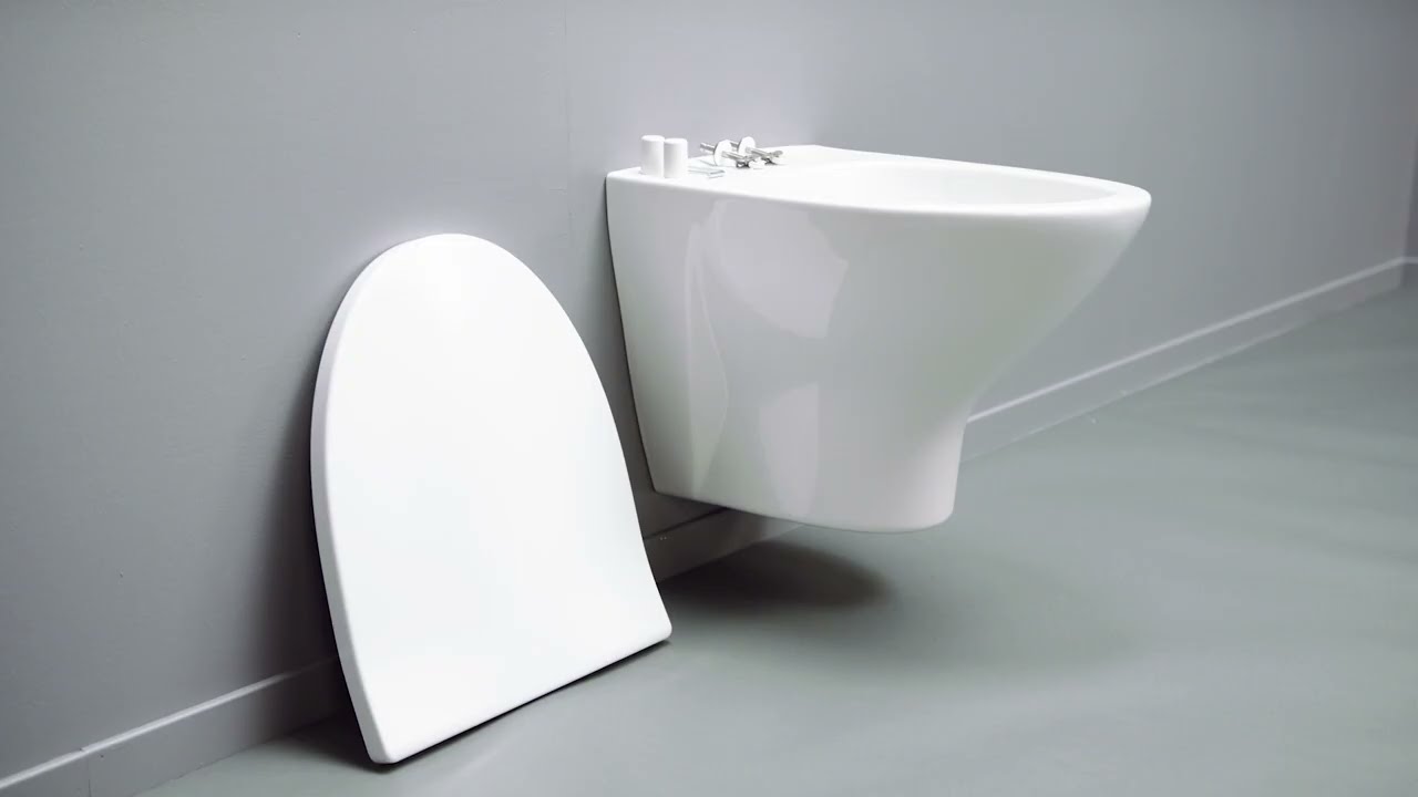 Hvordan justere Porsgrund Glow 68 toalett sete