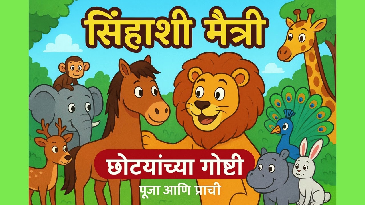 सिंहाशी मैत्री | प्राण्यांची गोष्ट मराठीत | Jungle Story in Marathi | मराठी बालकथा | Re-released